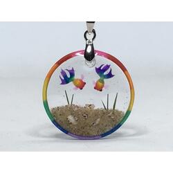 Rainbow Goldfish Necklace Pendant