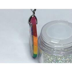 Rainbow Goldfish Necklace Pendant