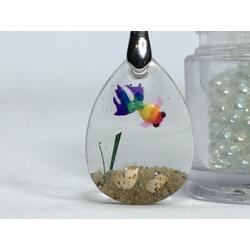 Rainbow Goldfish Necklace Pendant