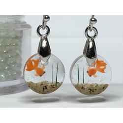Goldfish Earrings 7/16"