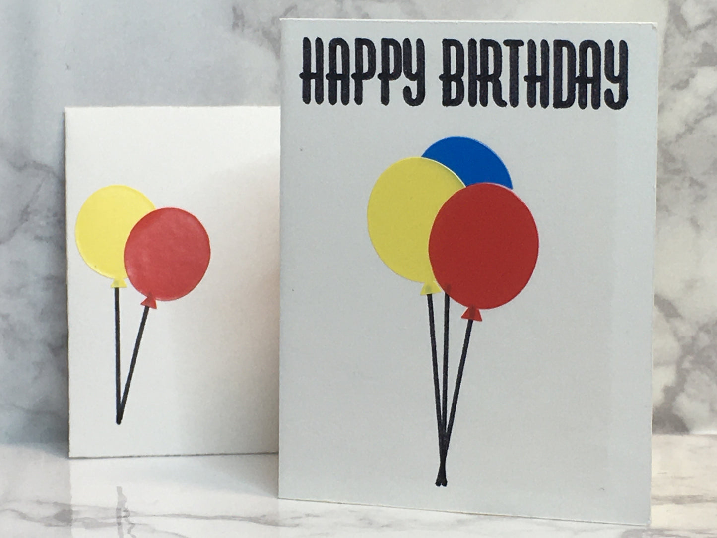 Mini Birthday Card with balloons