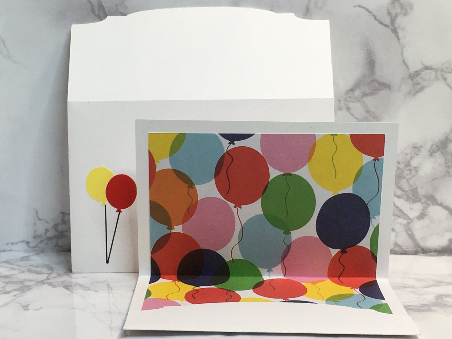 Happy Birthday Gift Card Holder with balloons