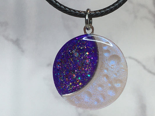 Crescent moon pendant