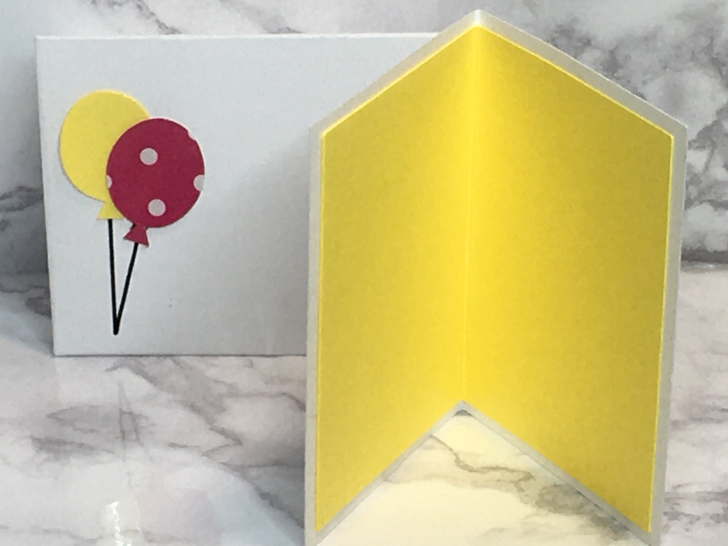 Mini Birthday Card with balloons blank inside