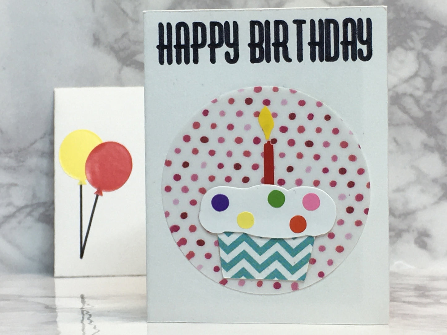 Mini Birthday Card with cupcake blank inside