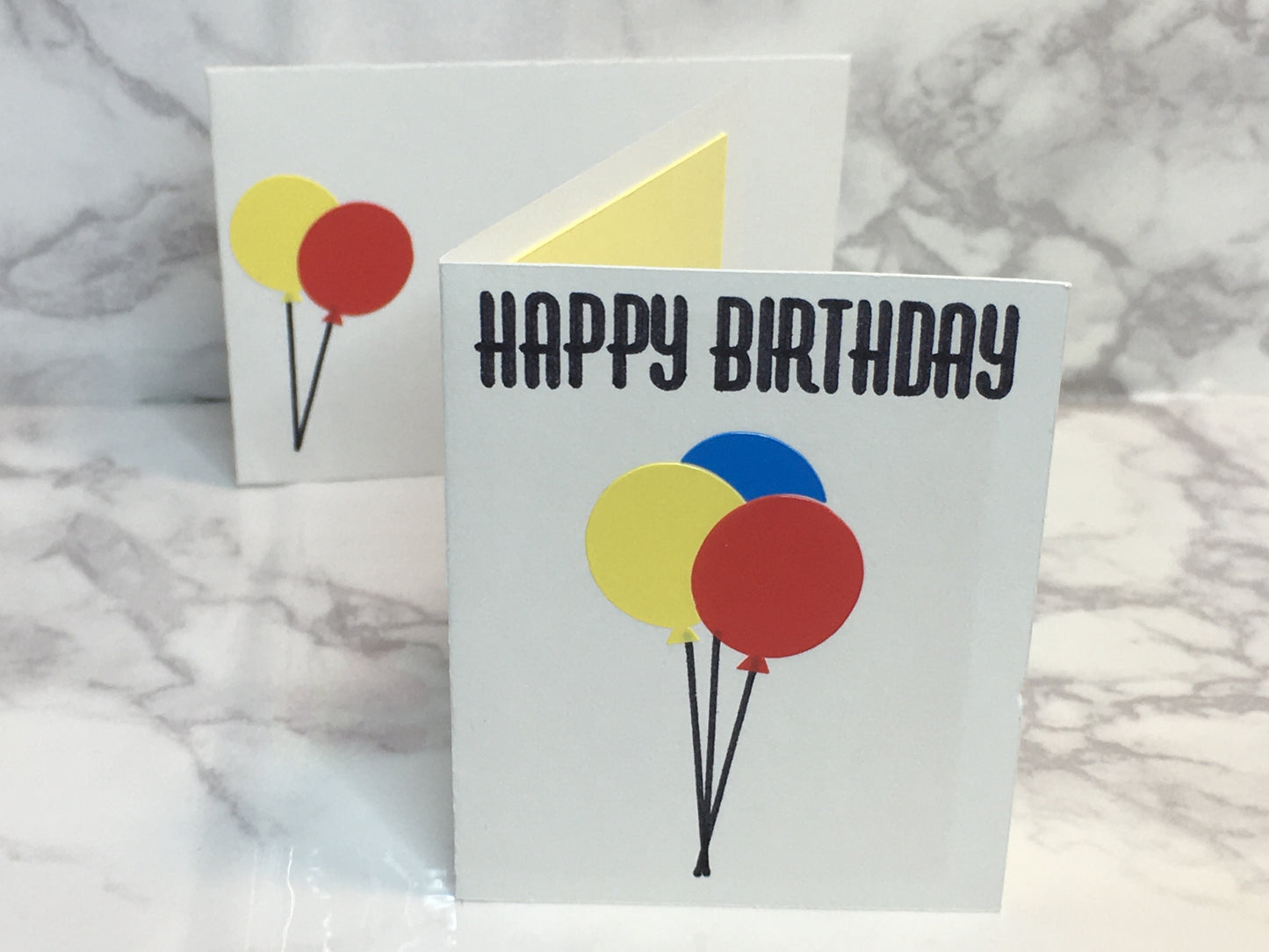 Mini Birthday Card with balloons