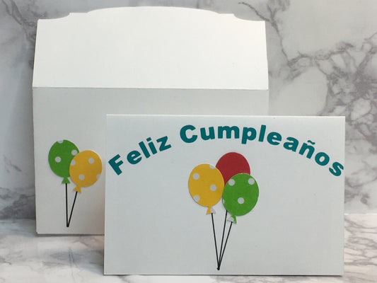 Happy Birthday Gift Card Holder with balloons