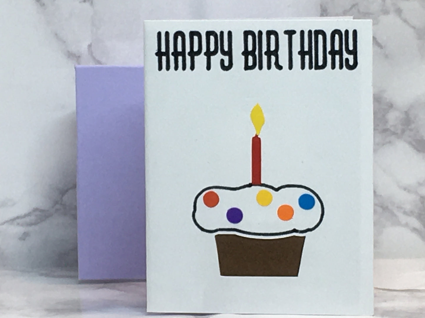 Mini Birthday Card with cupcake