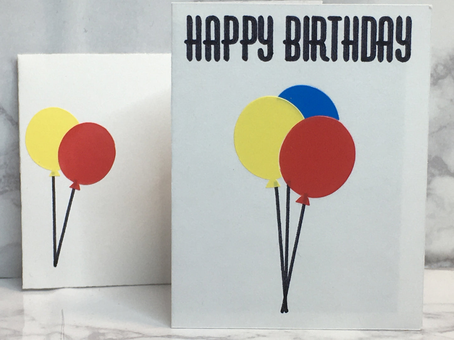 Mini Birthday Card with balloons