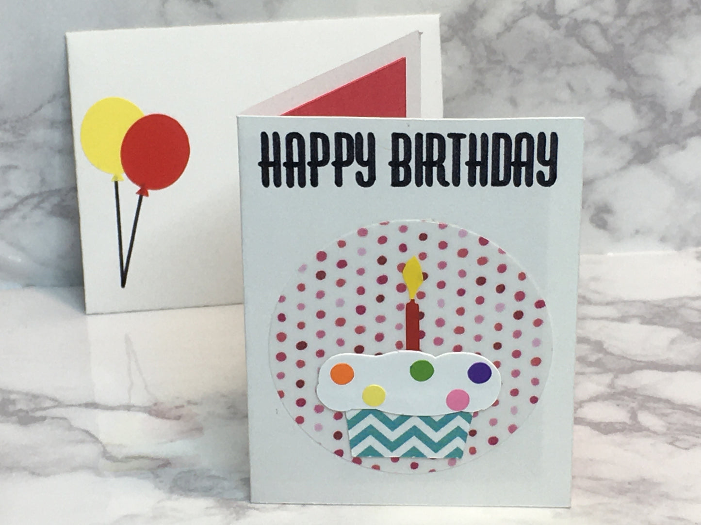 Mini Birthday Card with cupcake blank inside