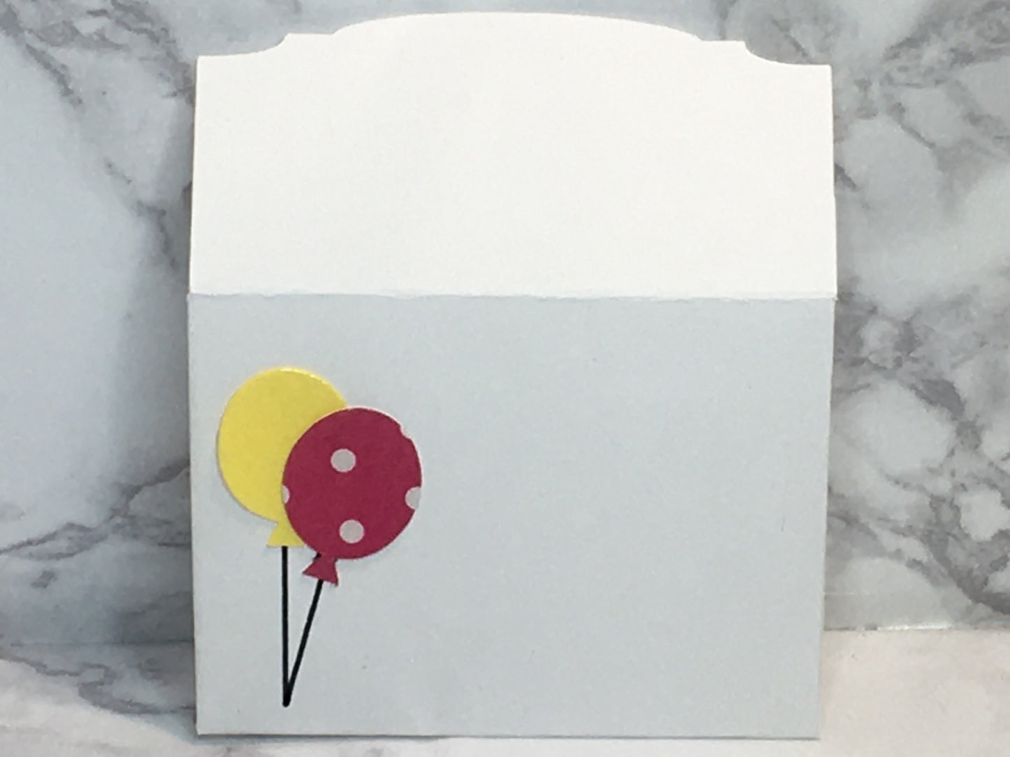 Mini Birthday Card with balloons blank inside