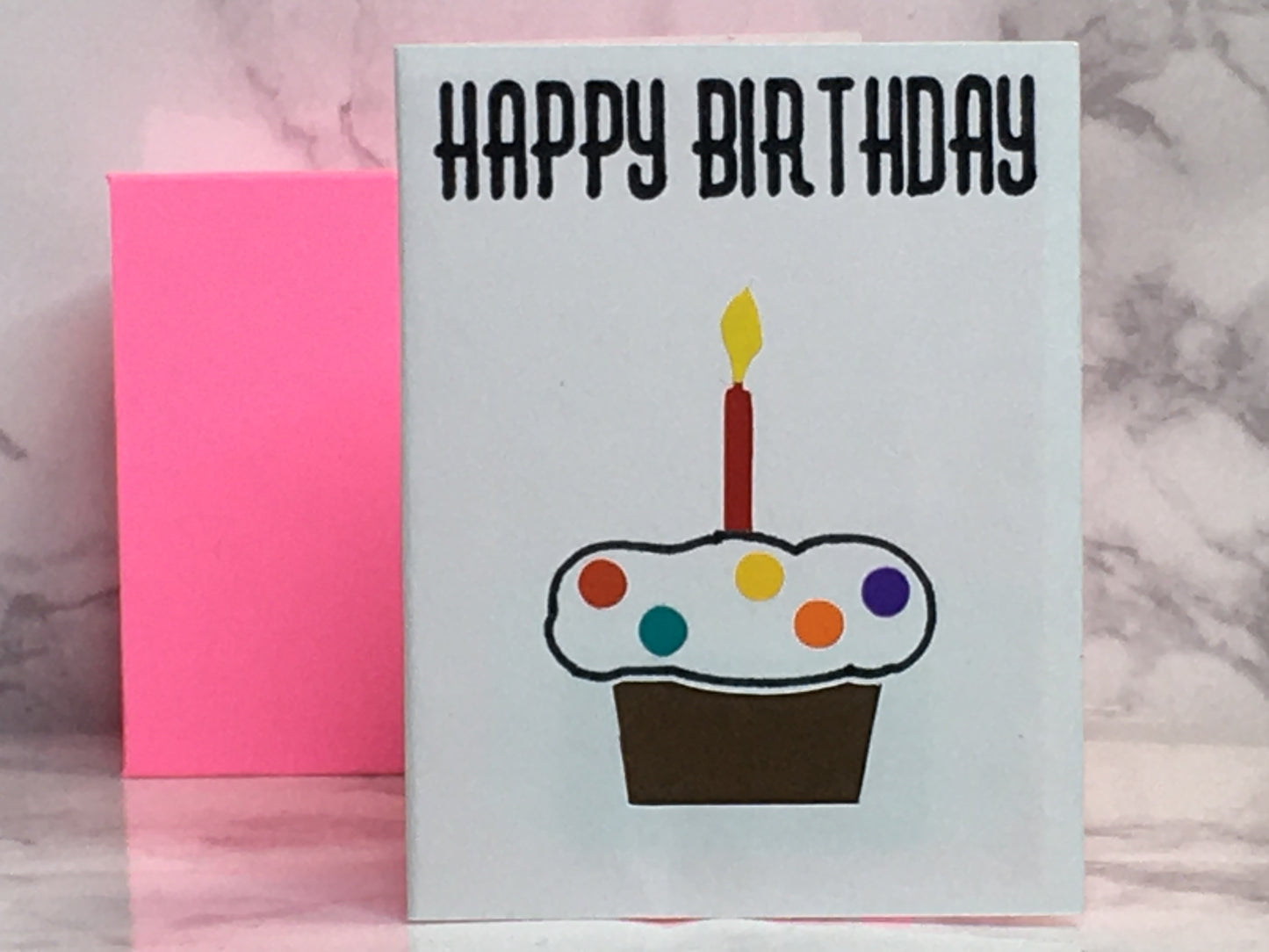 Mini Birthday Card with cupcake