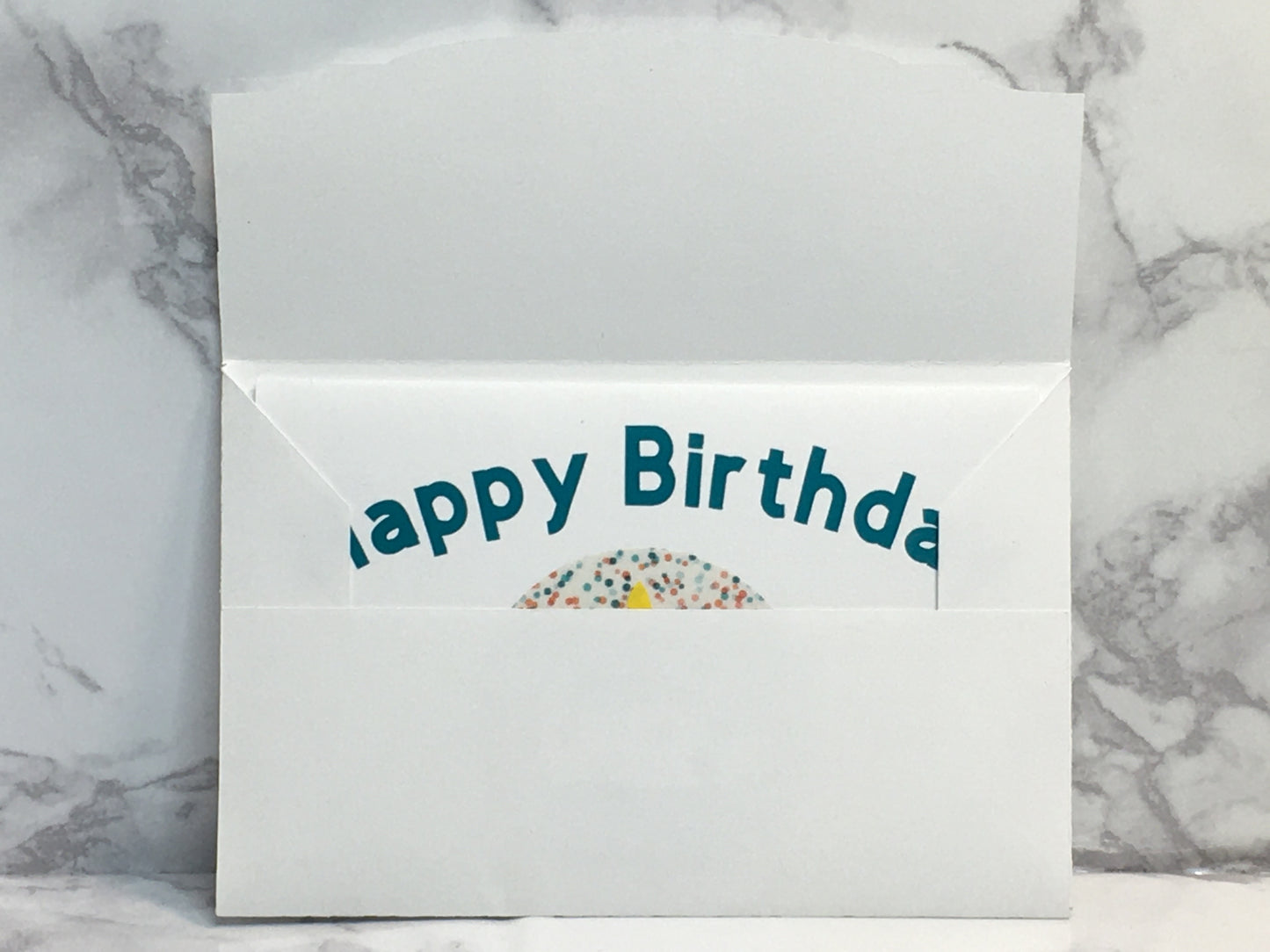 Happy Birthday Gift Card Holder with cupcake