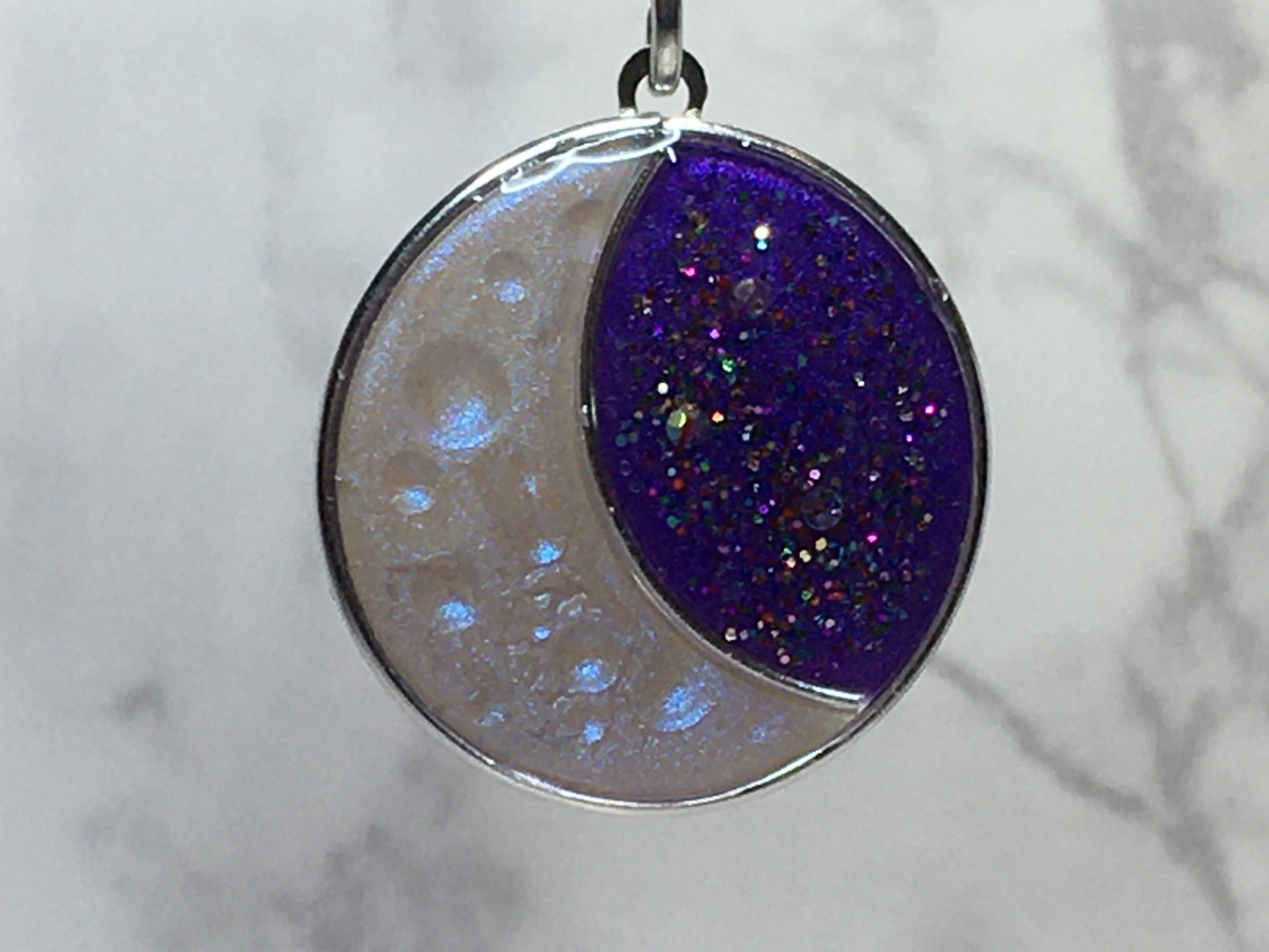 Crescent moon pendant