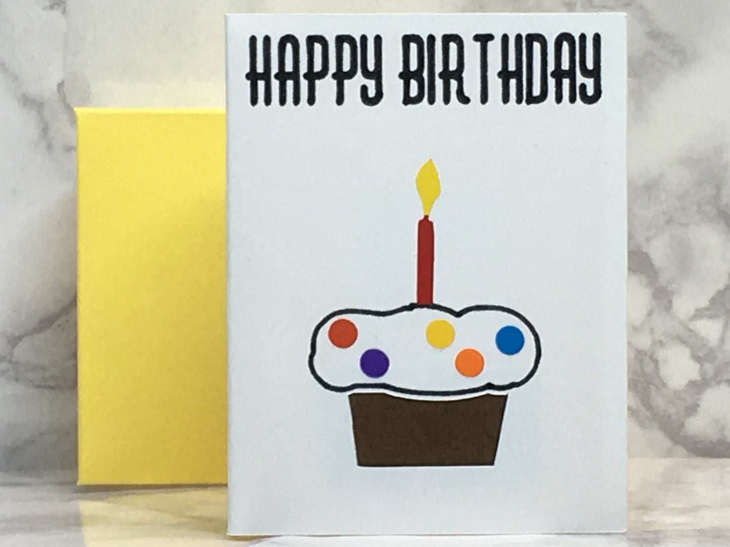 Mini Birthday Card with cupcake