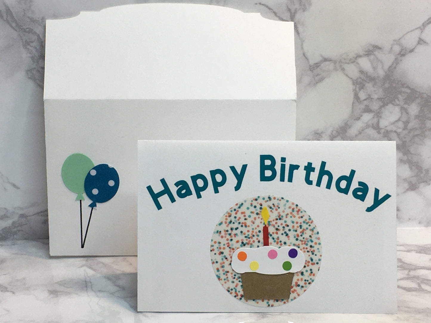 Happy Birthday Gift Card Holder with cupcake