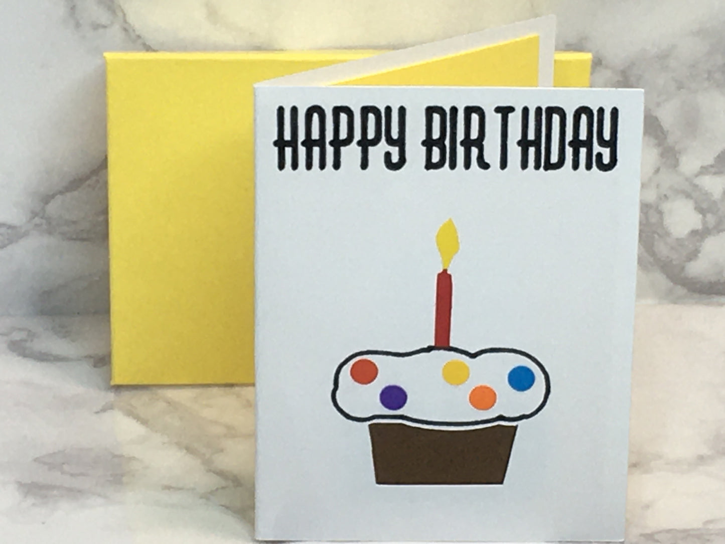 Mini Birthday Card with cupcake