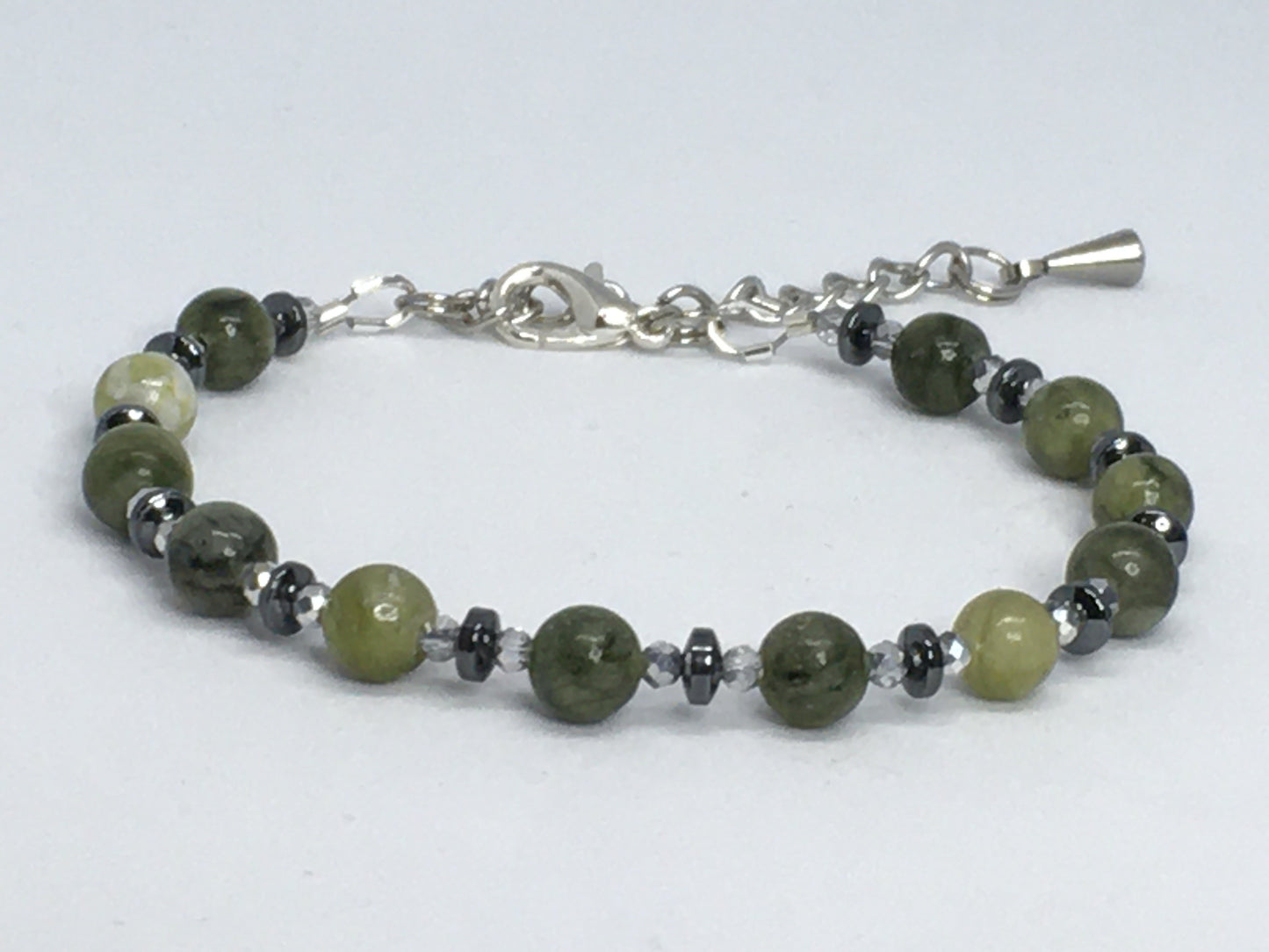 7" Green Serpentine Women's Bracelet