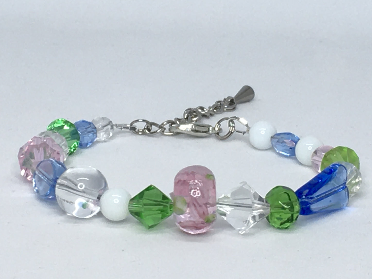 7" Glass Bead Women's Bracelet