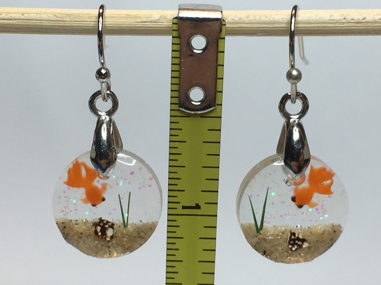 Goldfish Earrings 9/16"