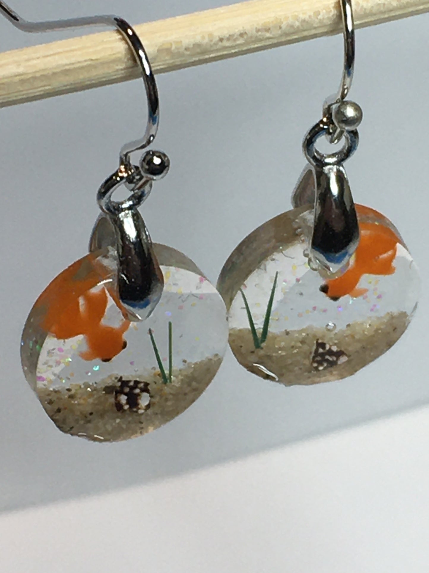 Goldfish Earrings 9/16"