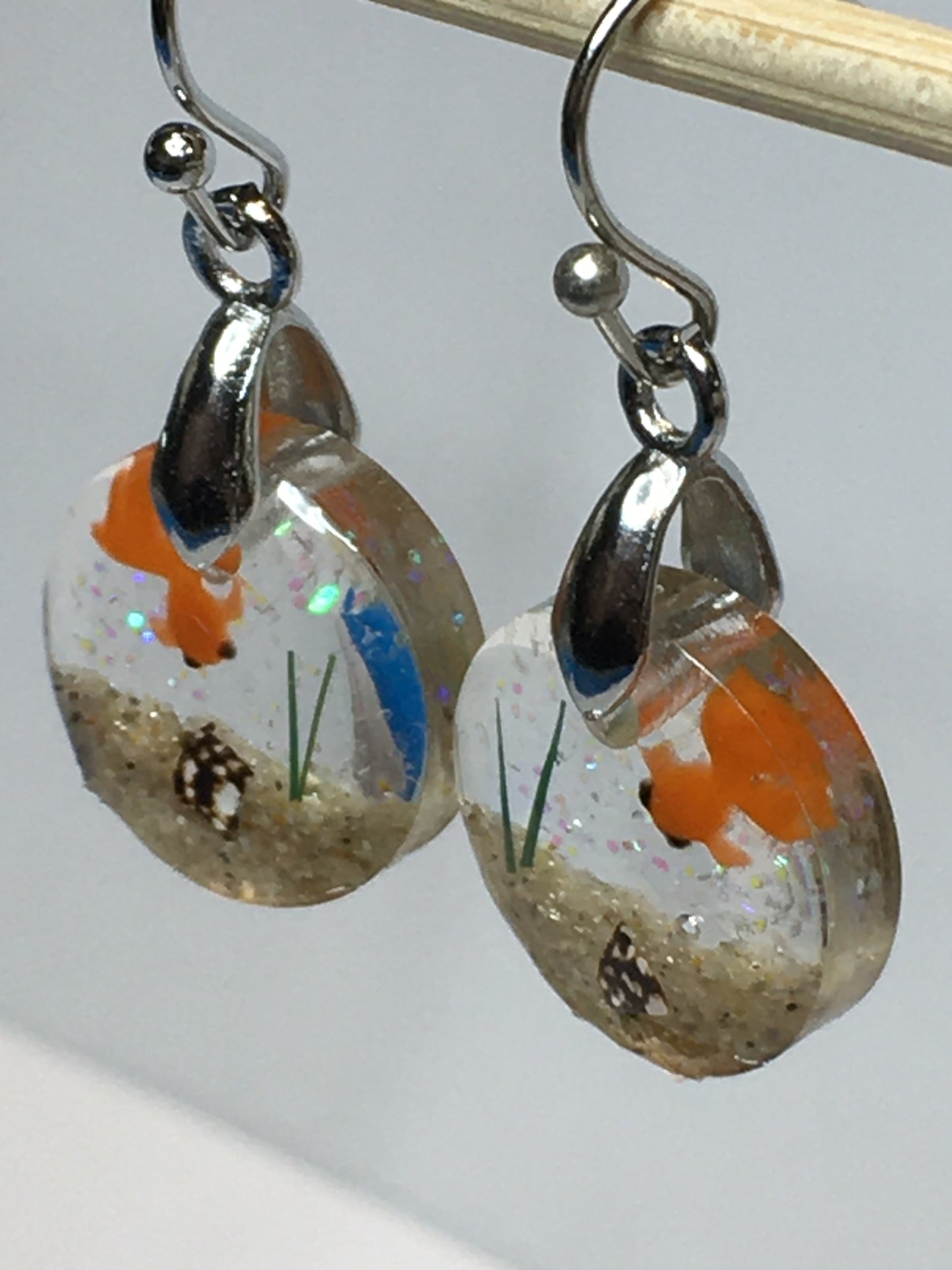 Goldfish Earrings 9/16"