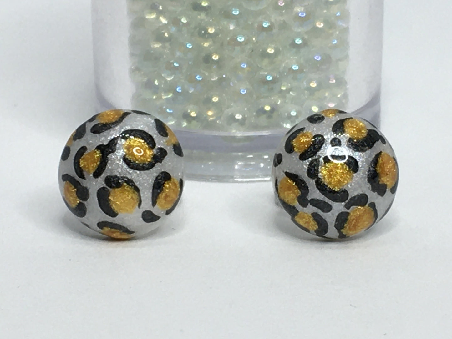 Leopard Earrings 7/16"