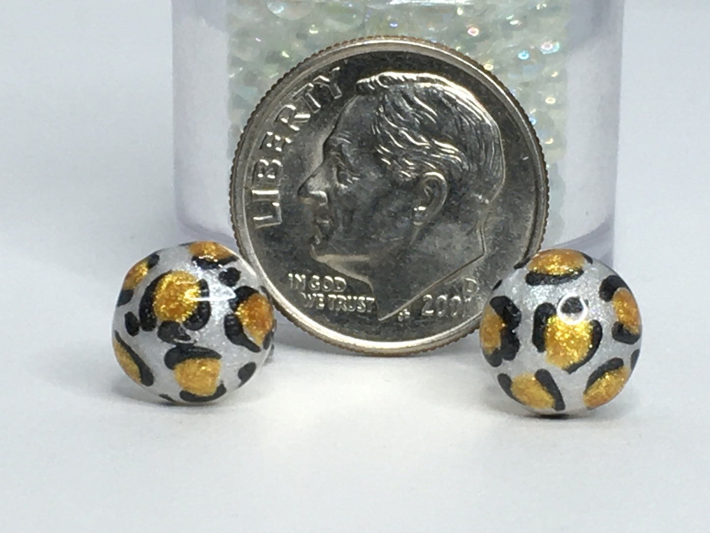 Leopard Earrings 6/16"