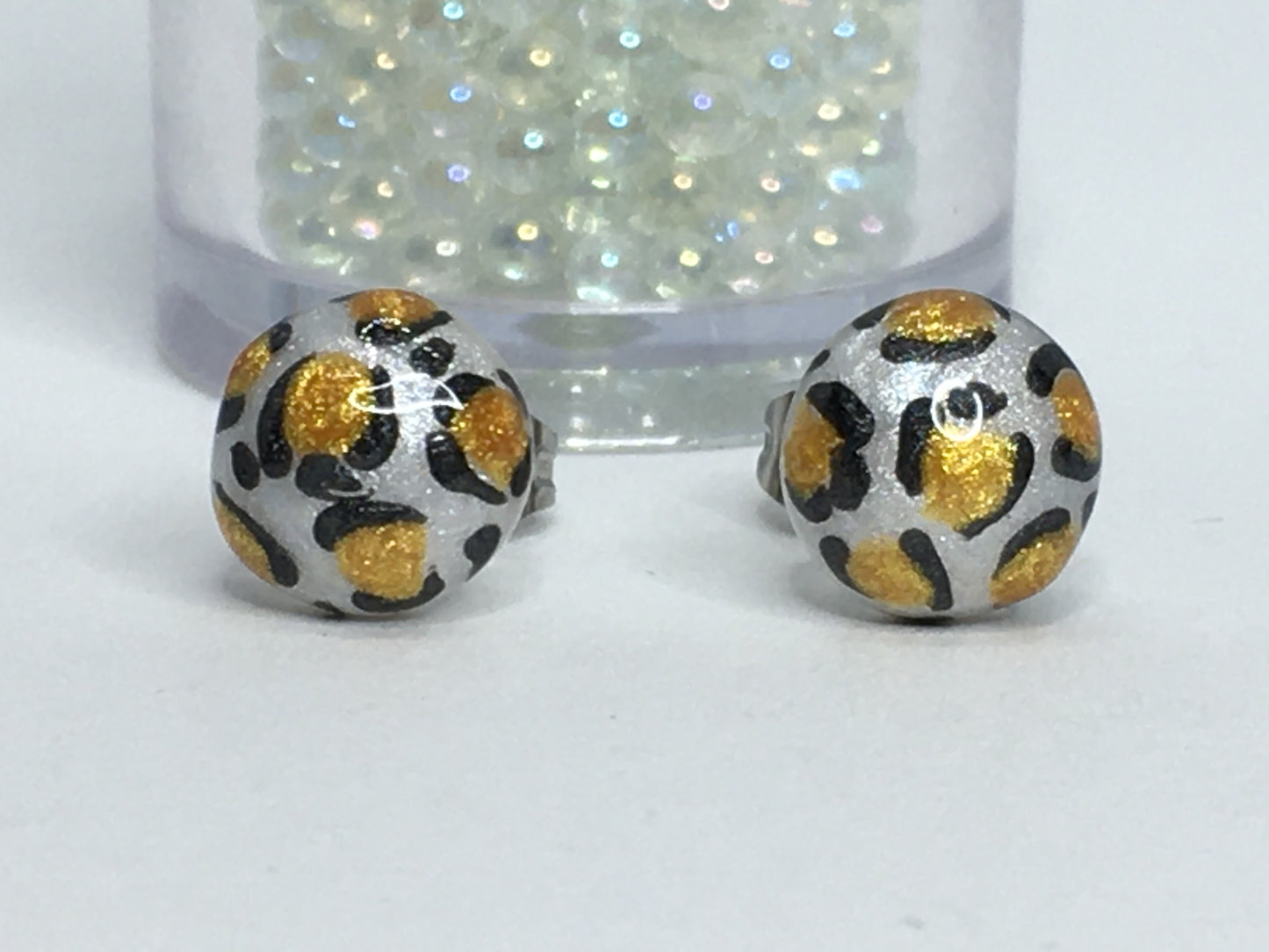 Leopard Earrings 6/16"