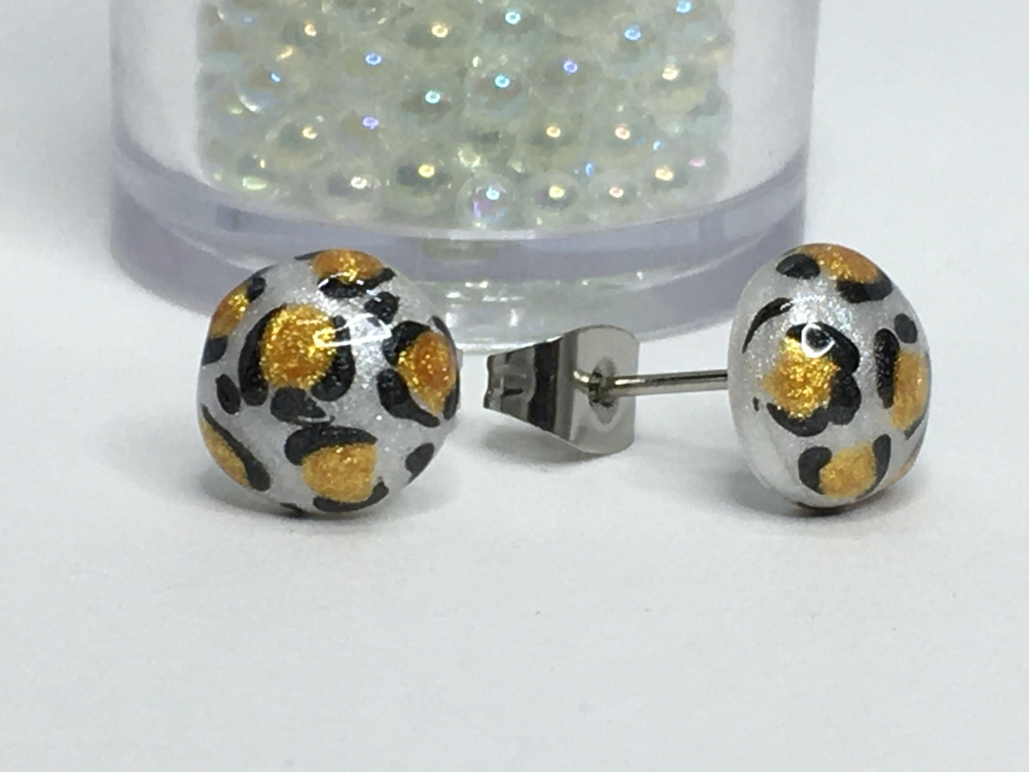 Leopard Earrings 6/16"