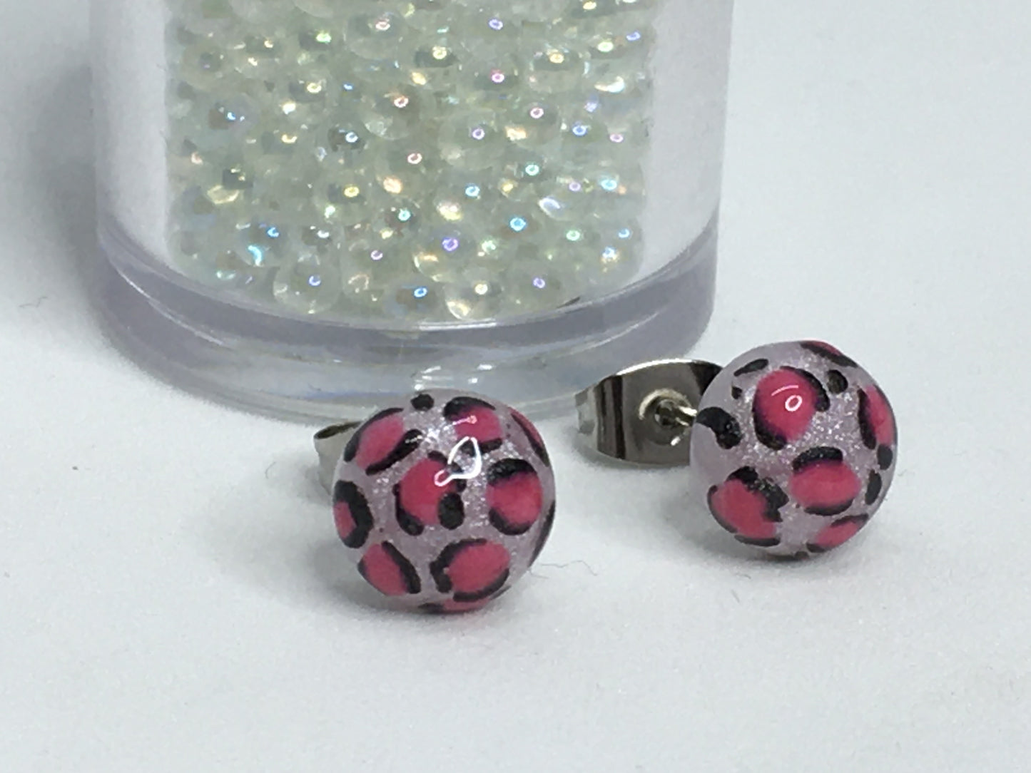 Leopard Earrings 6/16"