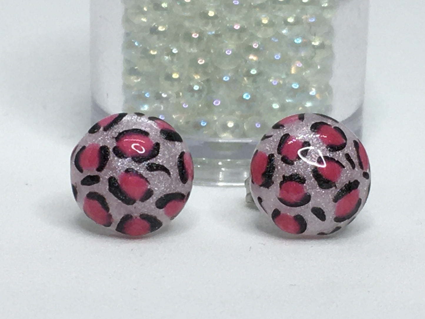 Leopard Earrings 7/16"