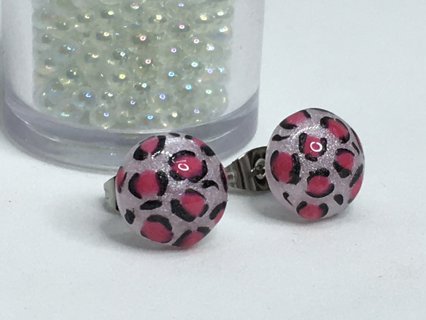 Leopard Earrings 7/16"