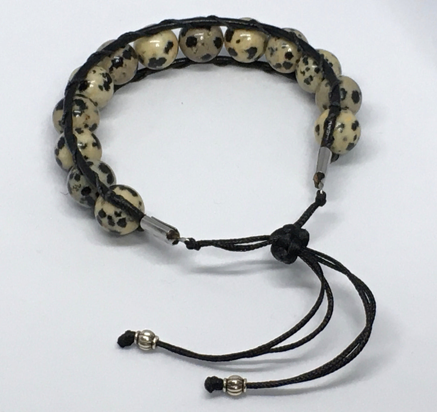 6.5" Dalmation Stone Men's Bracelet