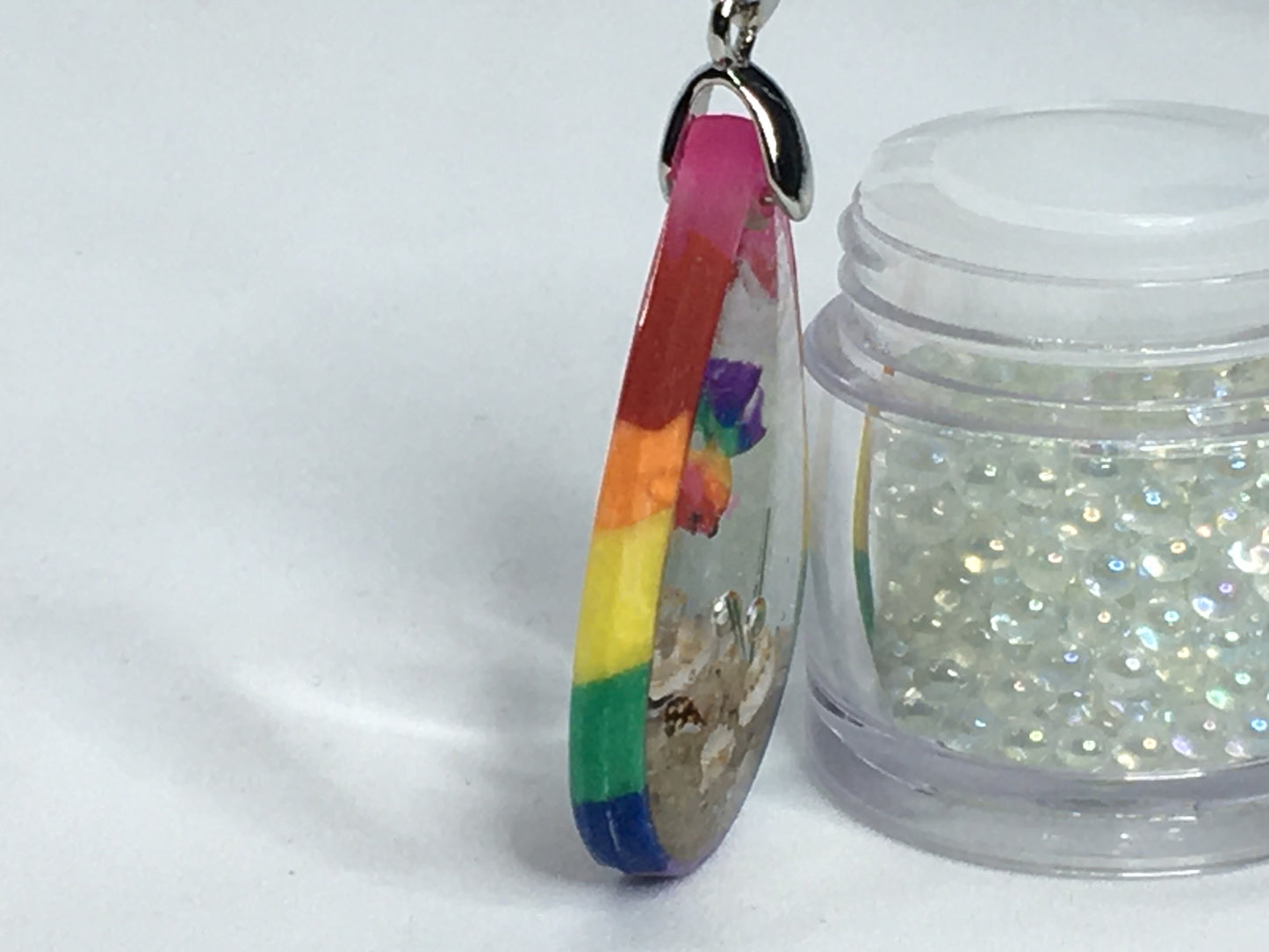 Rainbow Goldfish Necklace Pendant