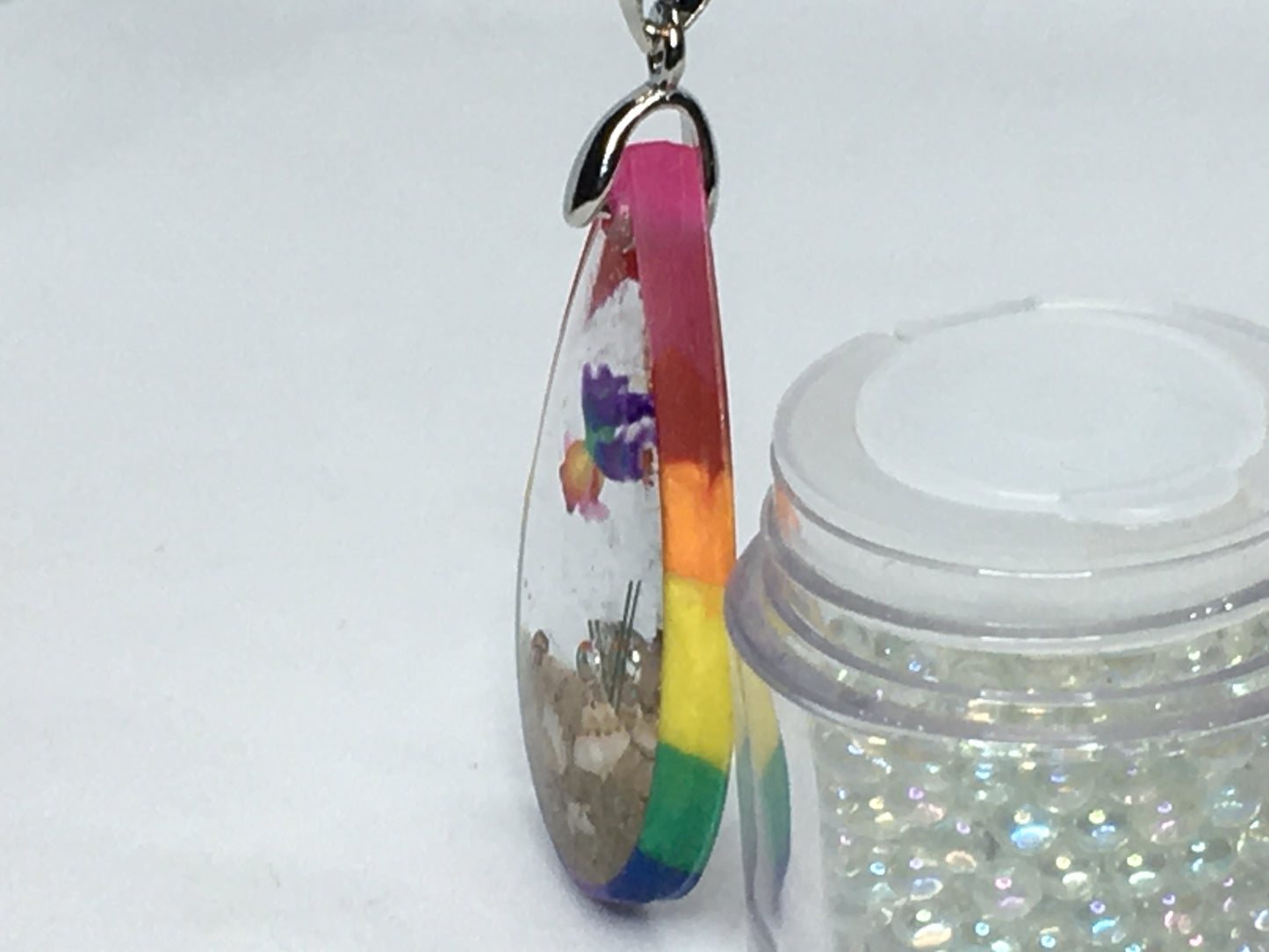 Rainbow Goldfish Necklace Pendant