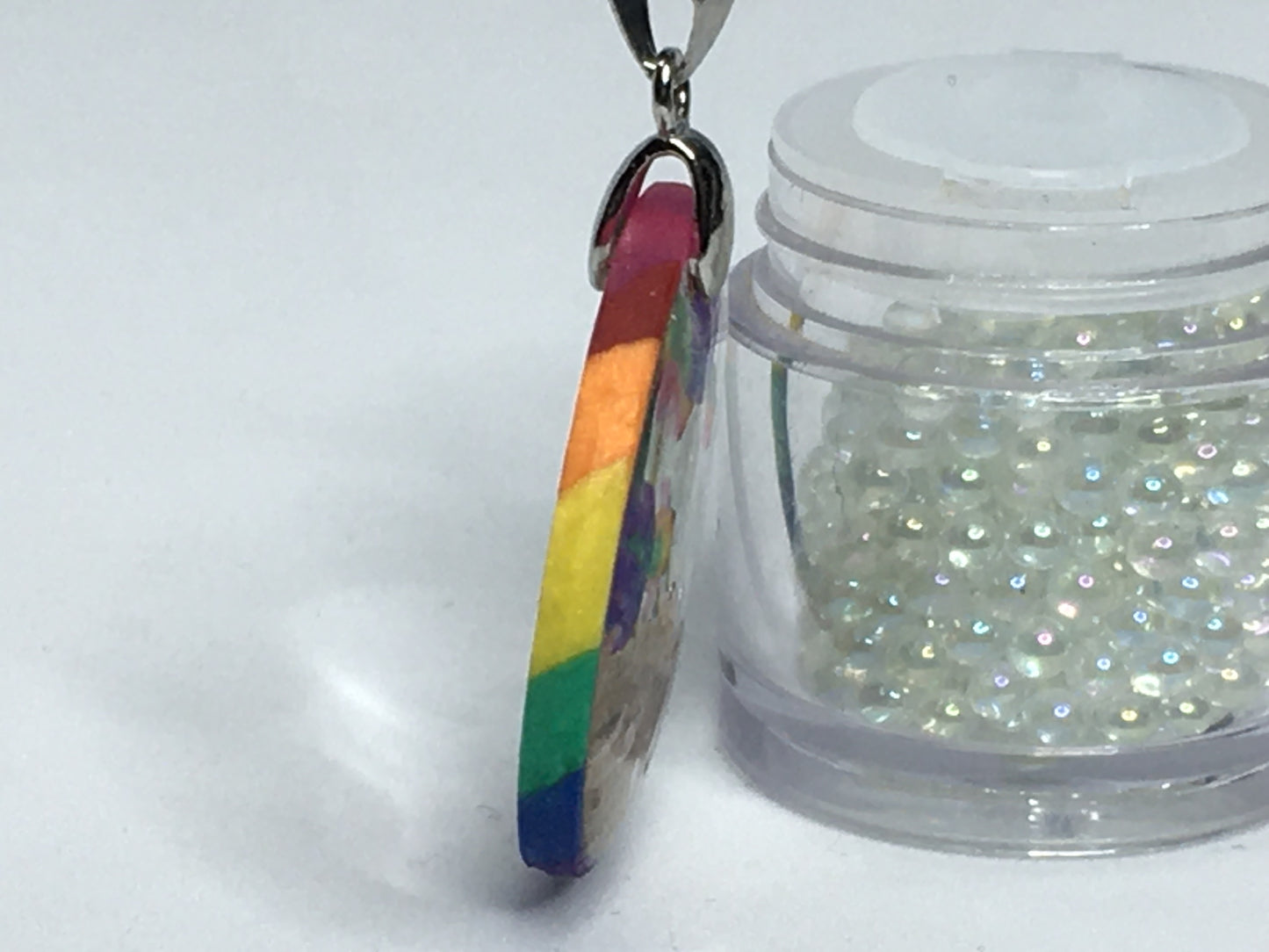 Rainbow Goldfish Necklace Pendant