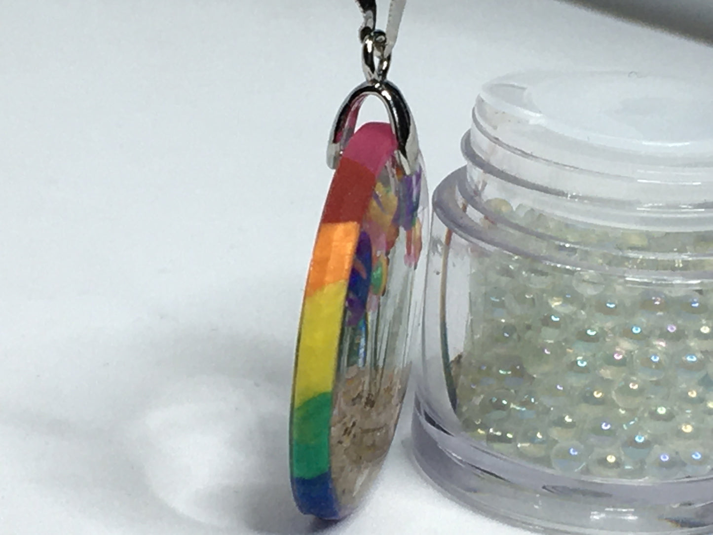 Rainbow Goldfish Necklace Pendant