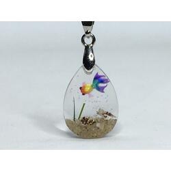 Rainbow Goldfish Necklace Pendant