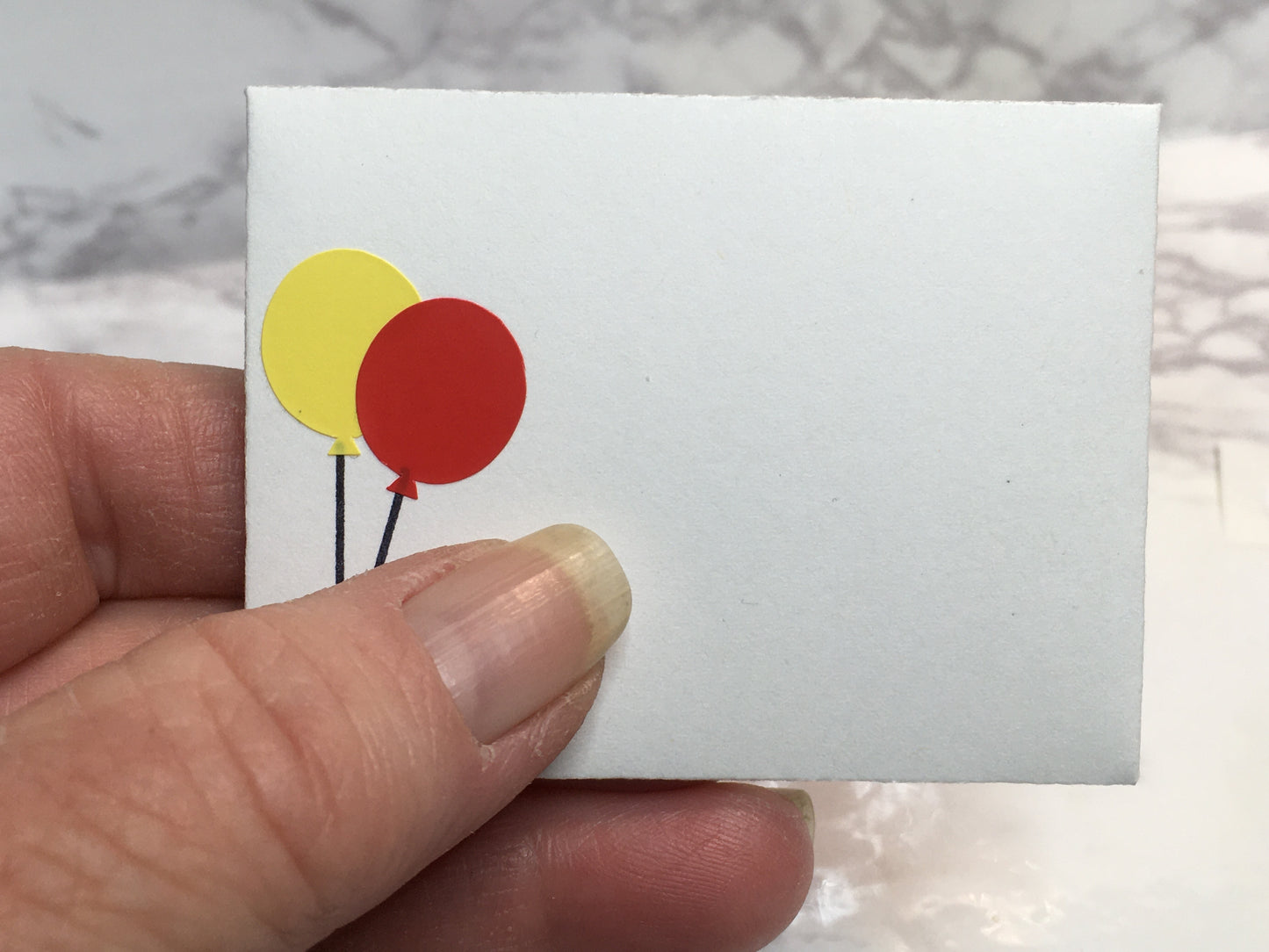 Mini Birthday Card with balloons