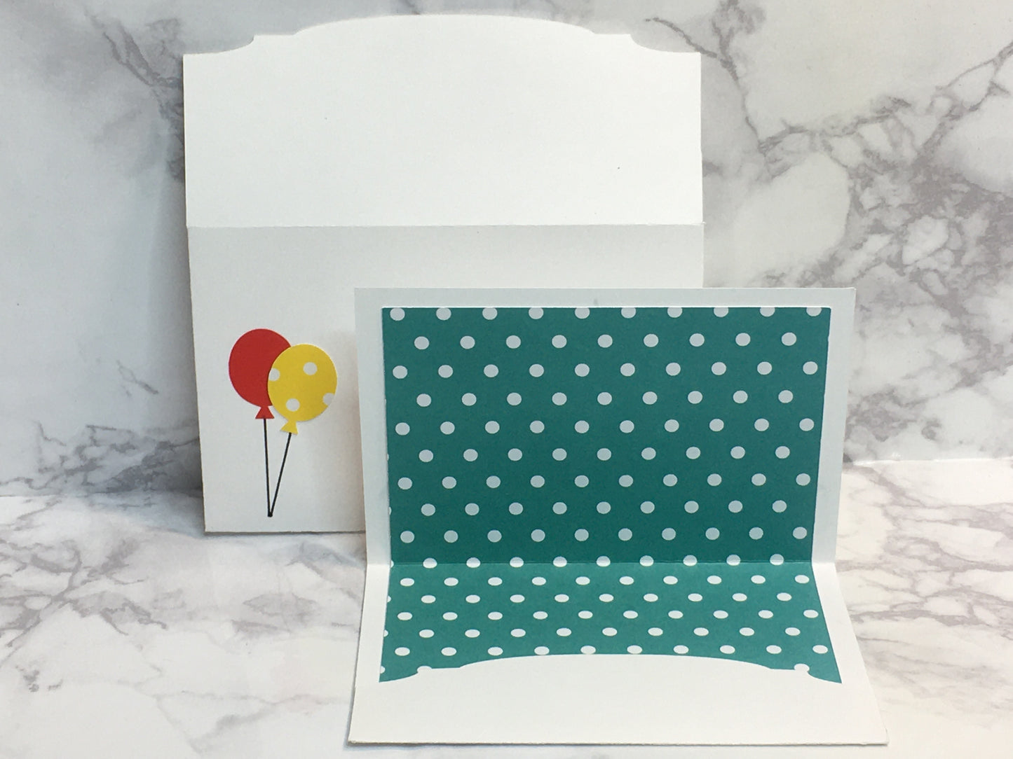 Happy Birthday Gift Card Holder with balloons