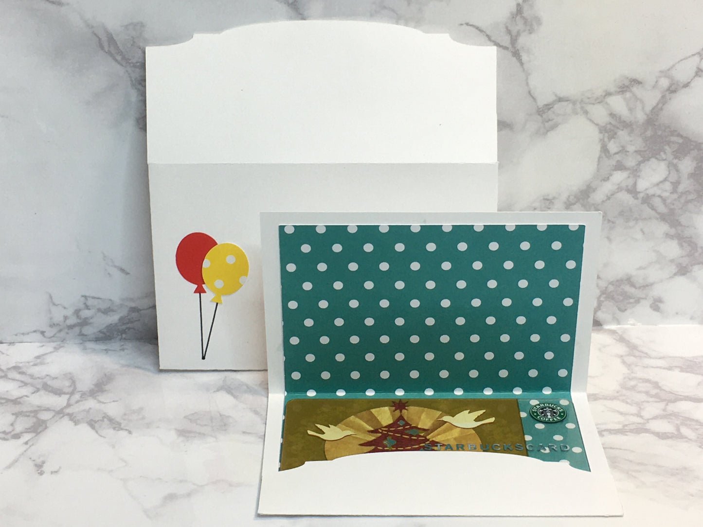 Happy Birthday Gift Card Holder with balloons