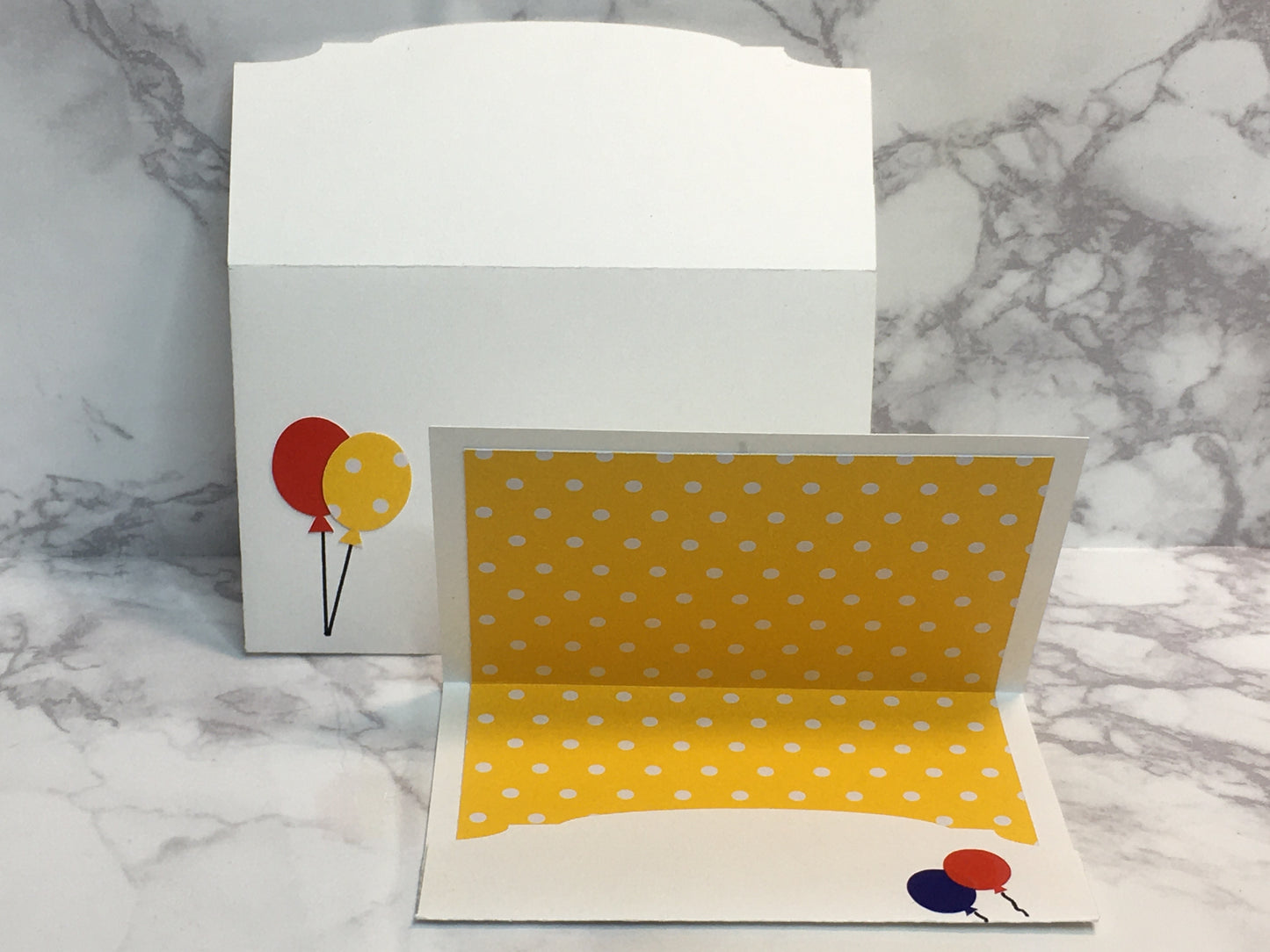 Happy Birthday Gift Card Holder with balloons