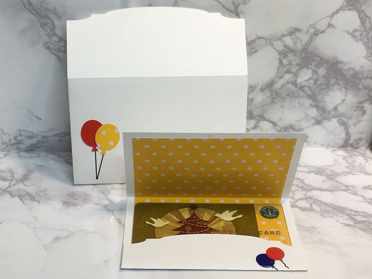 Happy Birthday Gift Card Holder with balloons