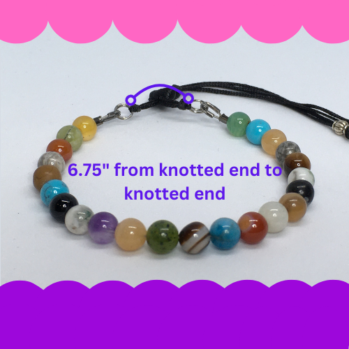 6.75" to 7.25" Gemstone Mix Bracelet