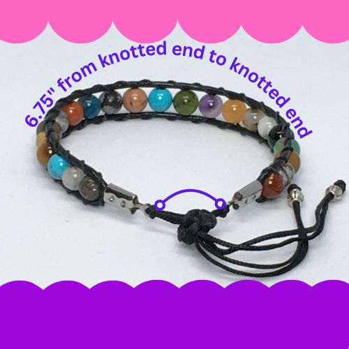 6.75" to 7.25" Gemstone Mix Bracelet