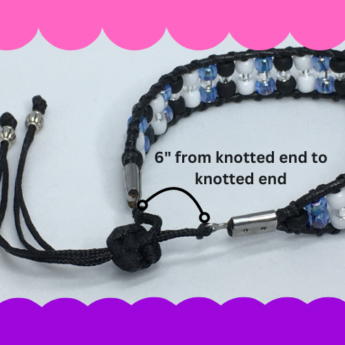 6" to 6.5" Bead and Leather Women's Bracelet