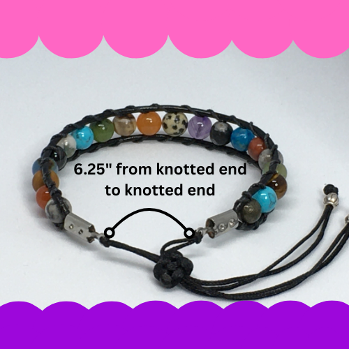 6.25" to 6.75" Gemstone Mix Bracelet