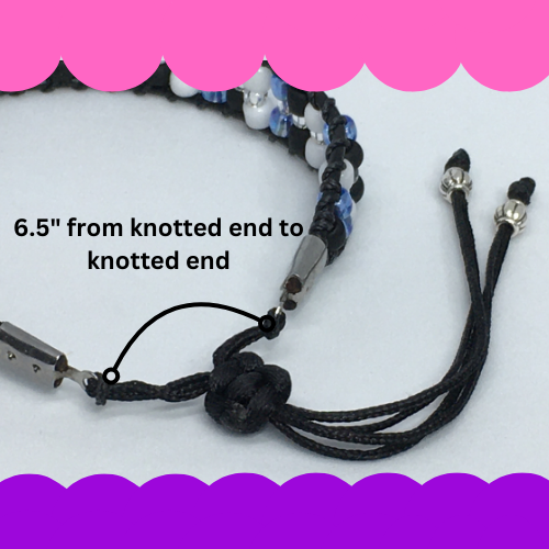 6.5" to 7" Bead and Leather Women's Bracelet