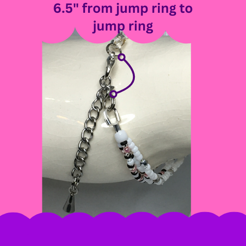 6.5" to 7" Glass Seed Bead Women's Bracelet